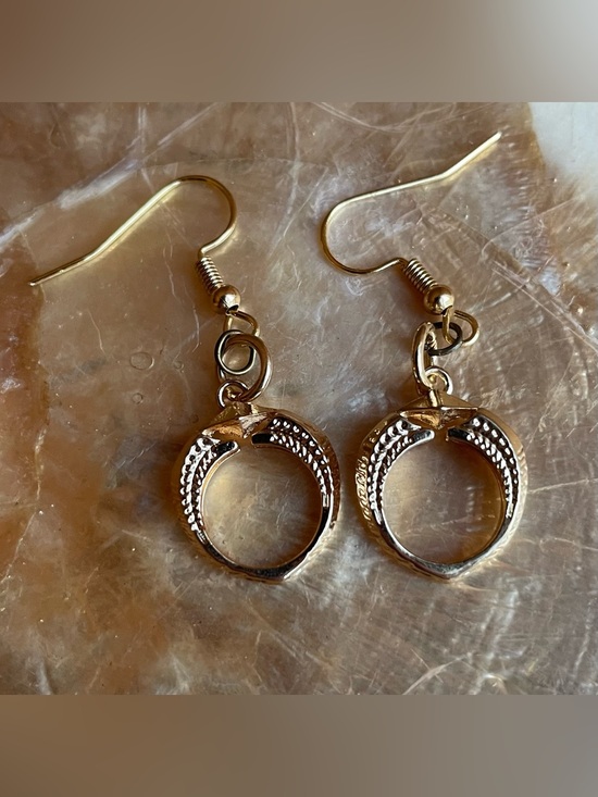 Wizarding World Of Harry Potter Jewelry - Harry Potter 18 K Gold Plated Horcrux Earrings New Never Worn